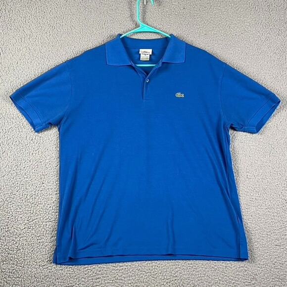 Lacoste Men's Size 7 (Medium) Bright Blue Pique Cotton Classic Polo Shirt - Picture 1 of 9